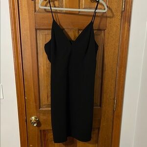Express Black Mini Dress with Spaghetti Straps